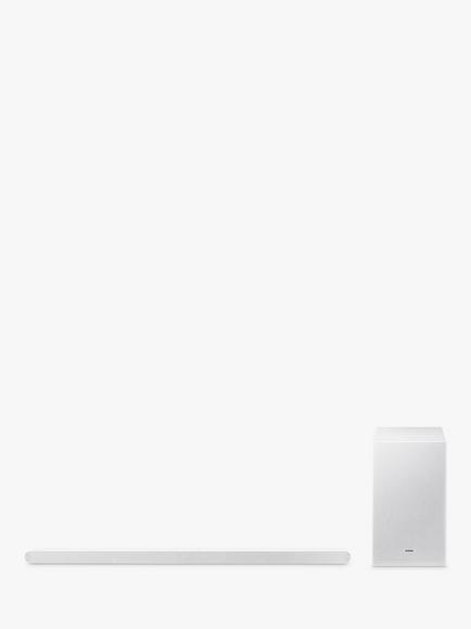Samsung HW-S701D Bluetooth Wi-Fi Ultra Slim Soundbar with Dolby Atmos, DTS:X & Wireless Subwoofer, White, White