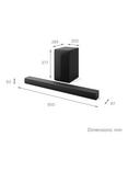 LG US60T Bluetooth Soundbar with Wireless Subwoofer, Black