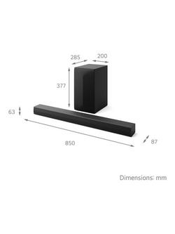 LG US60T Bluetooth Soundbar with Wireless Subwoofer, Black - view 2, Black