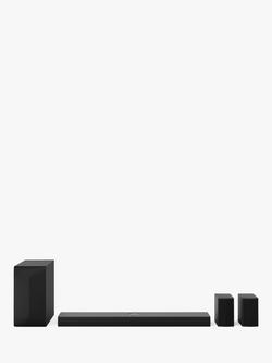 LG US70TR Bluetooth Soundbar with Dolby Atmos, DTS:X, Wireless Subwoofer & Rear Speakers, Black, Black