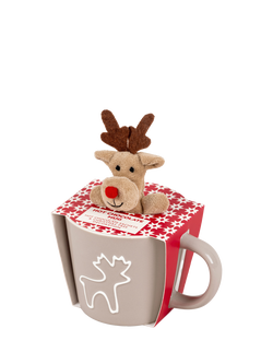 Reindeer Hot Chocolate Mug Gift Set, 40g, Multi
