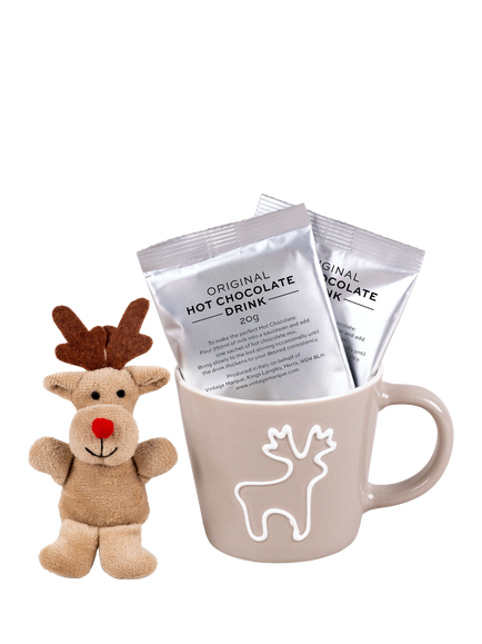 Reindeer Hot Chocolate Mug Gift Set, 40g - view 2, Multi