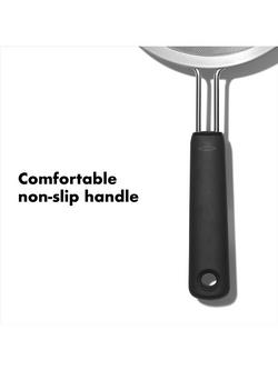 OXO Good Grips Fine Mesh Strainer, 20cm - view 2, Silver/Black