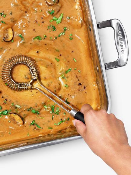 OXO Good Grips Sauce & Gravy Whisk - view 2, Black/Silver