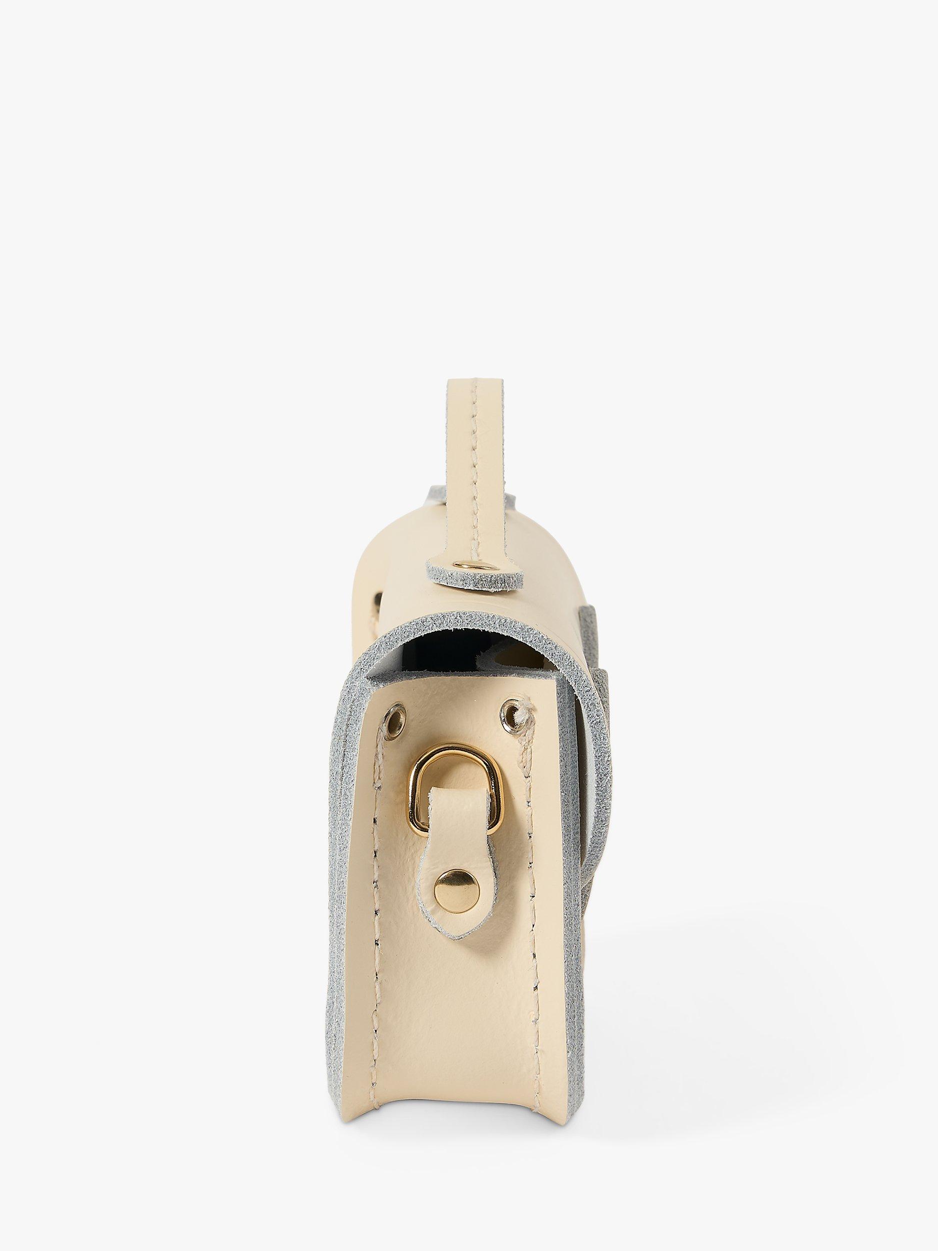 Product image 4 of 9, which shows Cambridge Satchel The Micro Satchel Leather Bag, Vanilla