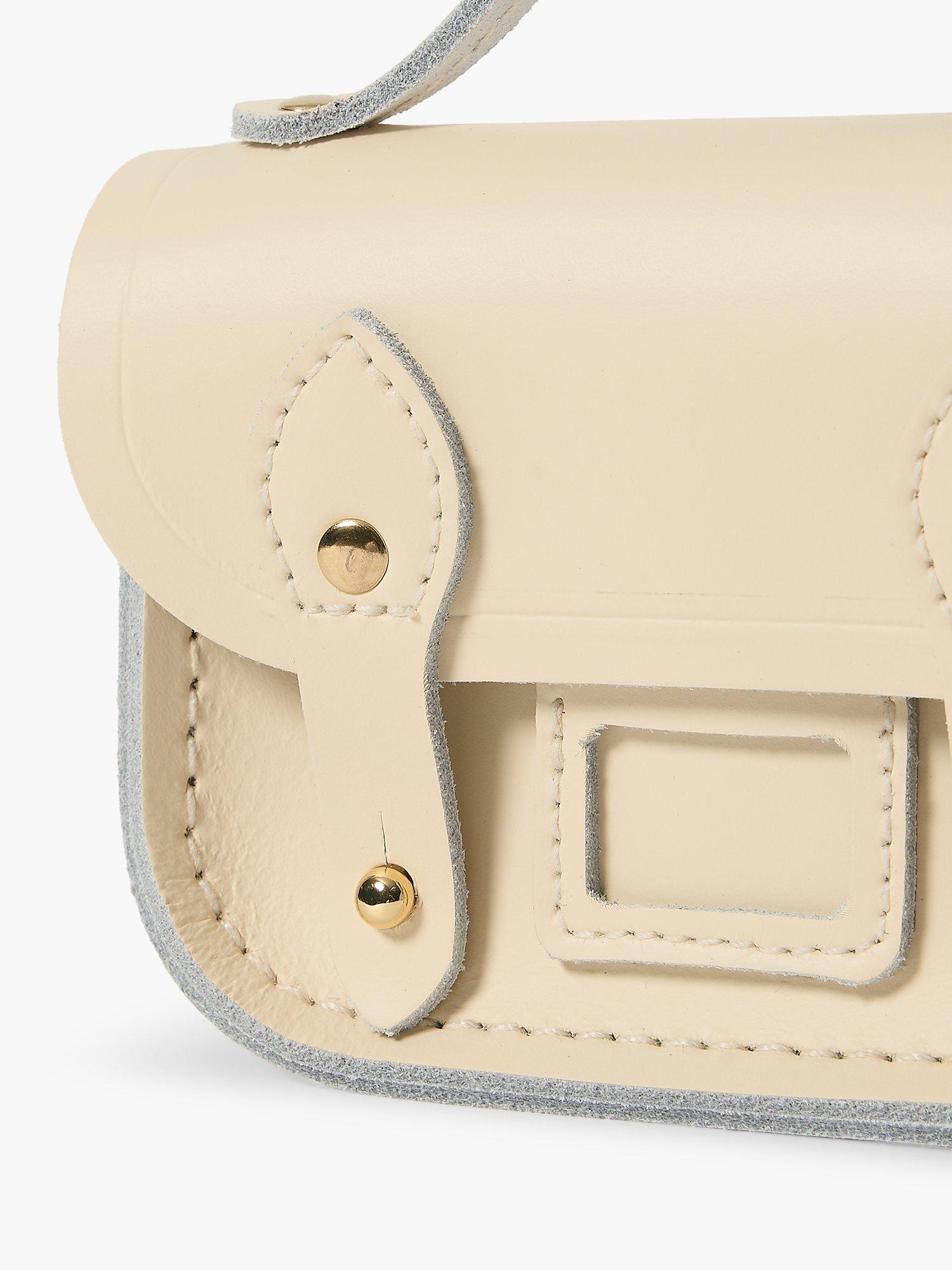 Product image 5 of 9, which shows Cambridge Satchel The Micro Satchel Leather Bag, Vanilla