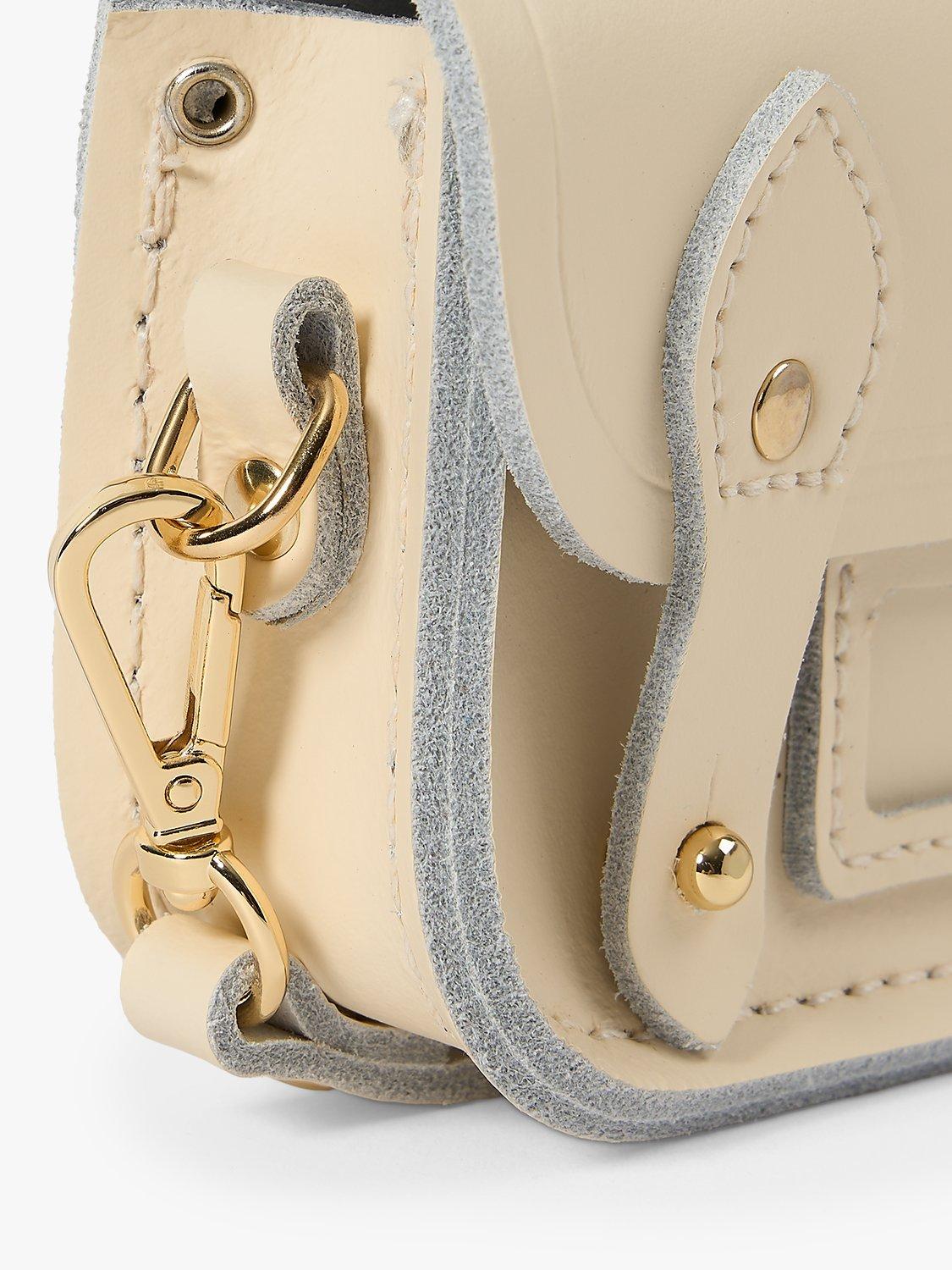 Product image 6 of 9, which shows Cambridge Satchel The Micro Satchel Leather Bag, Vanilla