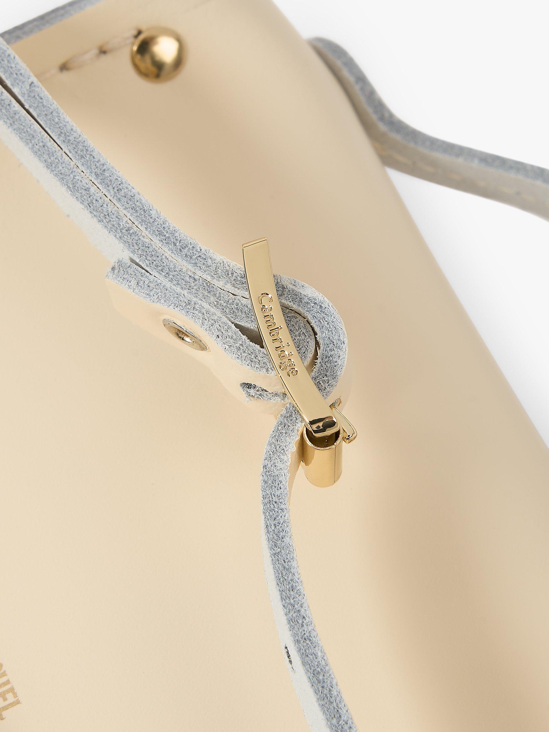 Product image 7 of 9, which shows Cambridge Satchel The Micro Satchel Leather Bag, Vanilla