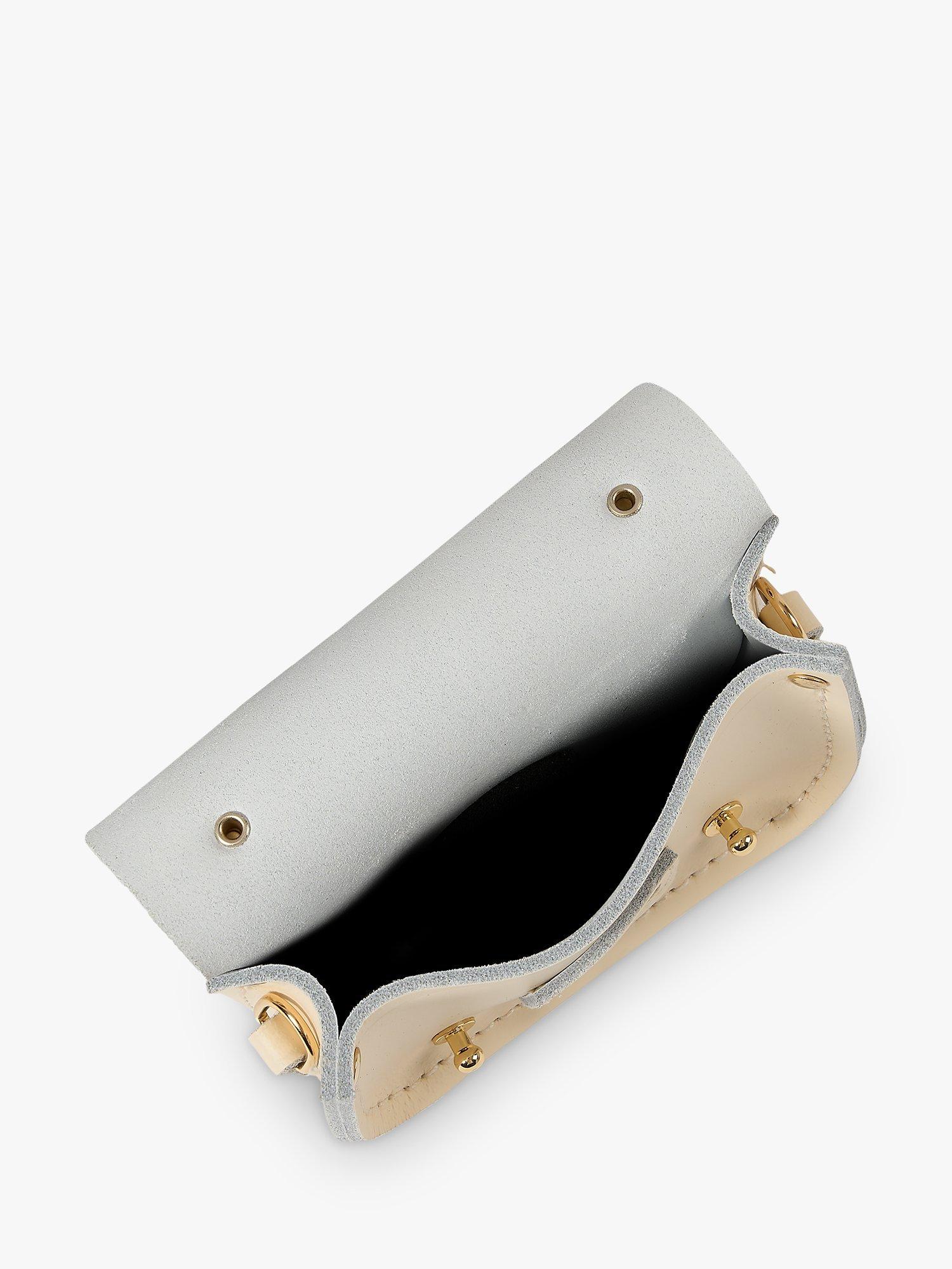 Product image 9 of 9, which shows Cambridge Satchel The Micro Satchel Leather Bag, Vanilla