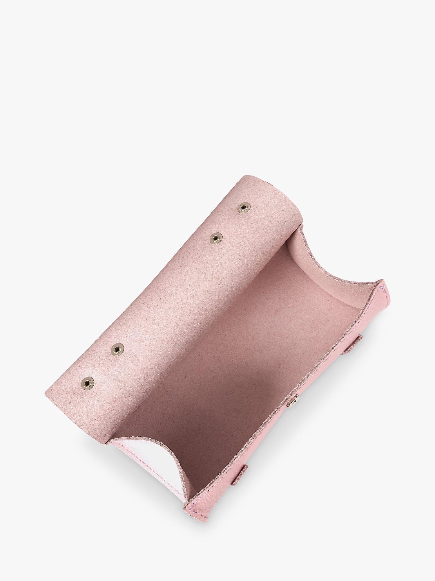 Product image 4 of 9, which shows Cambridge Satchel Bowls Leather Grab Bag, Fondant Pink Saffiano