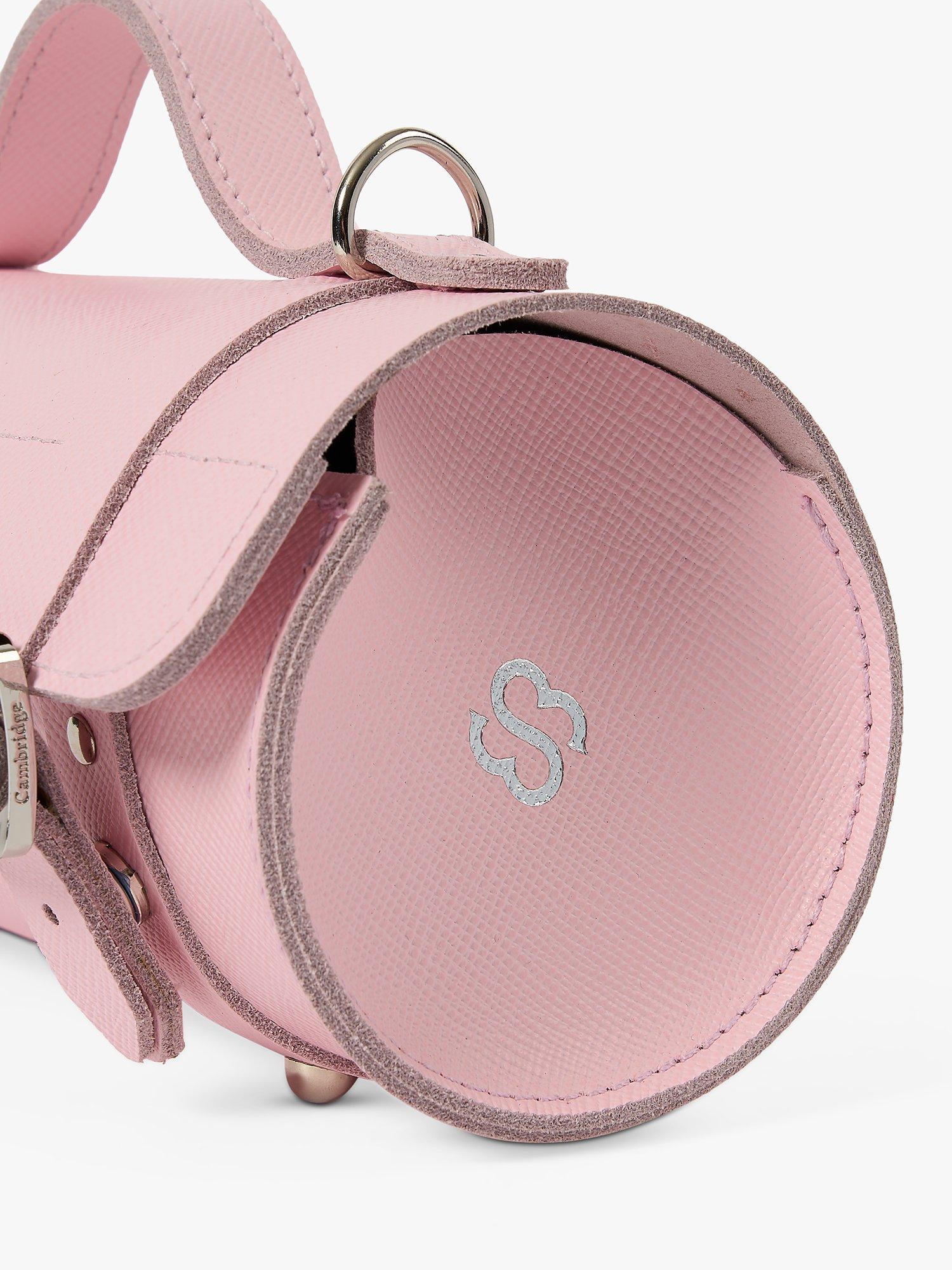 Product image 6 of 9, which shows Cambridge Satchel Bowls Leather Grab Bag, Fondant Pink Saffiano