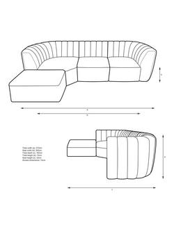 John Lewis Flow LHF Chaise End Sofa - view 2, 