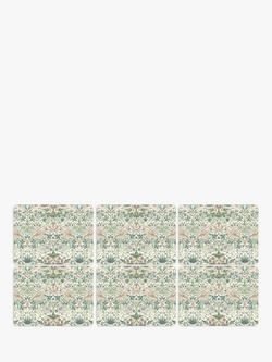 Morris & Co. Strawberry Thief Cork-Backed Placemats, Set of 6, Multi, 