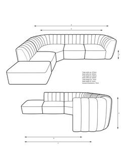 John Lewis Flow Corner LHF Chaise End Sofa - view 2, 