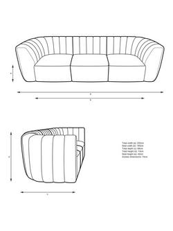 John Lewis Flow Grand 3 Seater Sofa - view 2, 