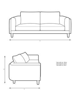 John Lewis Harbour Medium 2 Seater Sofa - view 2, 