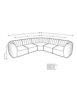John Lewis Flow Corner Sofa - view 2, 