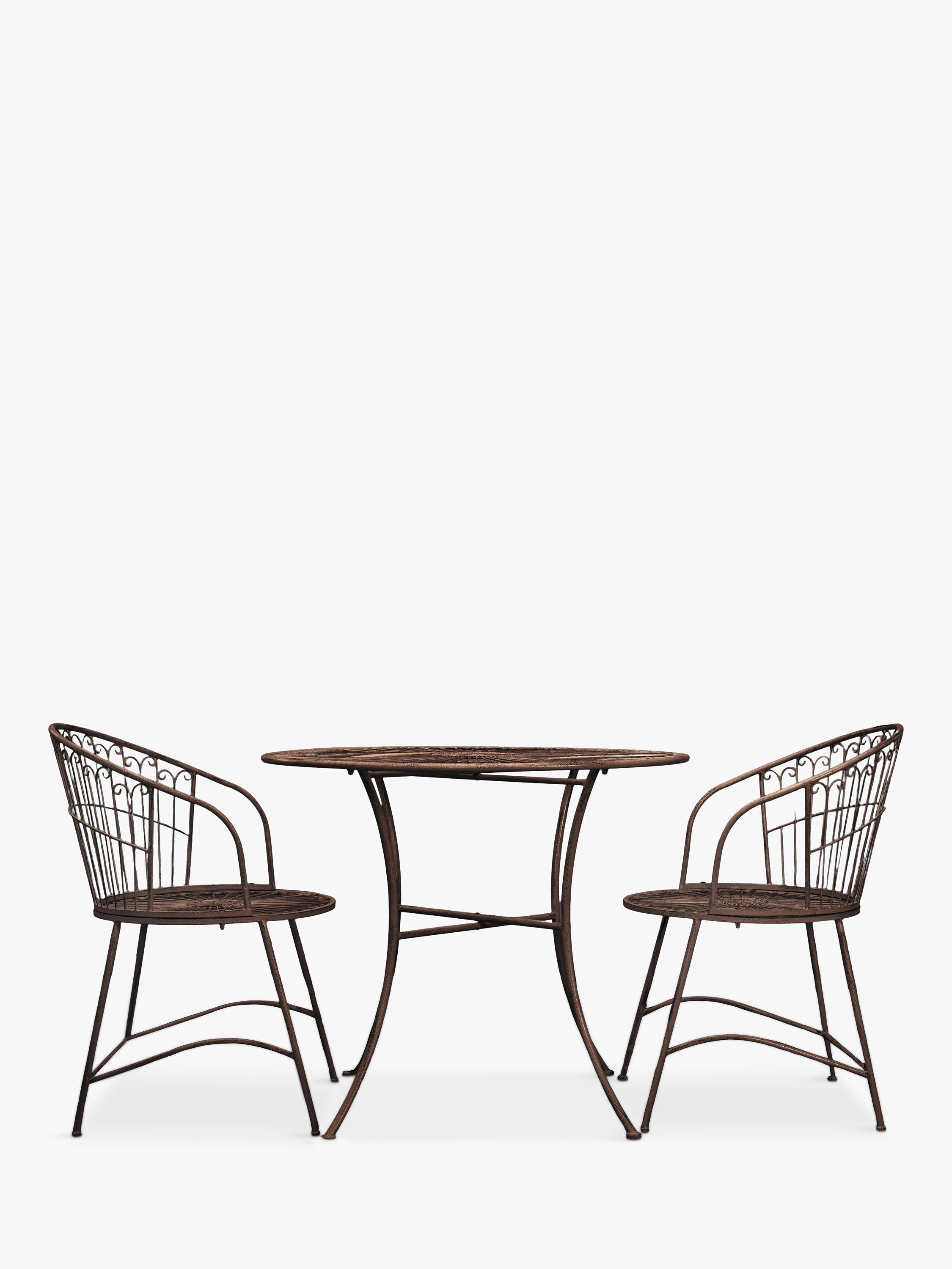 Gallery Direct Scada Metal Garden Bistro Table & Chairs Set