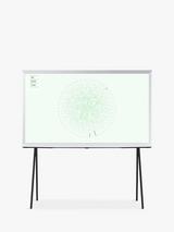 Samsung The Serif (2024) QLED HDR 4K Ultra HD Smart TV, 43 inch with TVPlus & Bouroullec Brothers Design, Cloud White