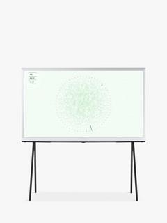 Samsung The Serif (2024) QLED HDR 4K Ultra HD Smart TV, 43 inch with TVPlus & Bouroullec Brothers Design, Cloud White