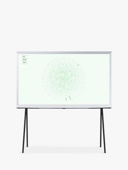 Samsung The Serif (2024) QLED HDR 4K Ultra HD Smart TV, 43 inch with TVPlus & Bouroullec Brothers Design, Cloud White, Cloud White