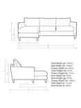 John Lewis Bailey II 4 Seater LHF Chaise End Sofa