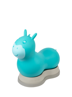 Micro Scooters 2-In-1 Horse Ride-On & Inflatable Hopper, Blue