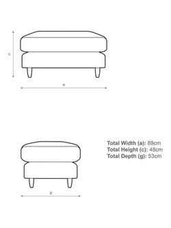 John Lewis Bailey II Footstool - view 2, 