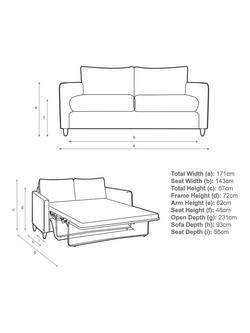 John Lewis Bailey II Double Sofabed - view 2, 