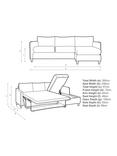 John Lewis Bailey II RHF Chaise End Sofabed