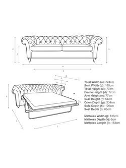 John Lewis Cromwell Double Sofa Bed - view 2, 