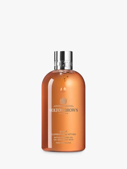 Molton Brown Sunlit Clementine & Vetiver Bath & Shower Gel, 300ml, 