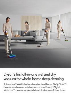 Dyson V15s Detect Submarine Vacuum Cleaner, Yellow/Nickel - view 2, Yellow/Nickel