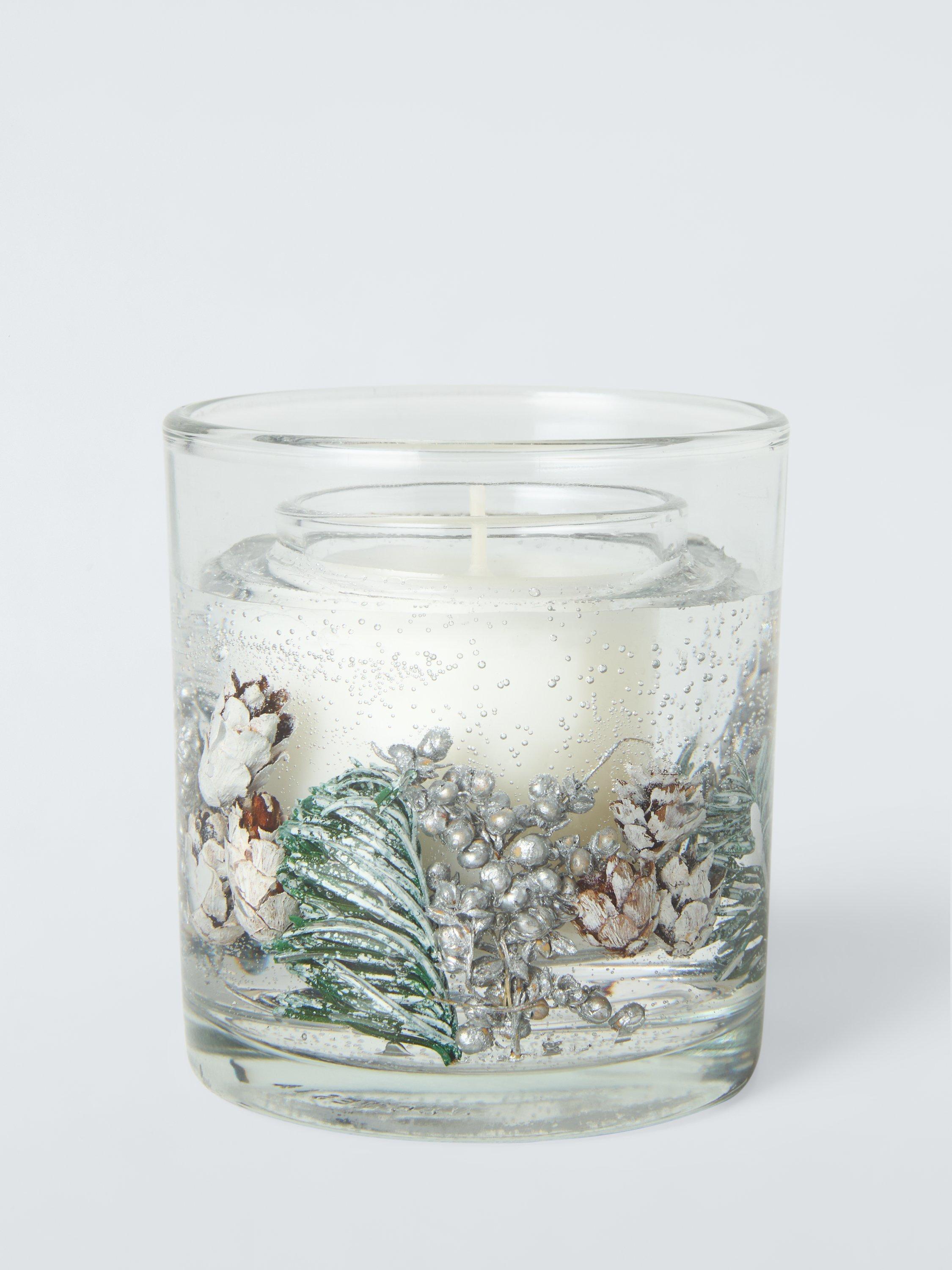 John Lewis Mistletoe & Eucalyptus Gel Scented Candle, 75g