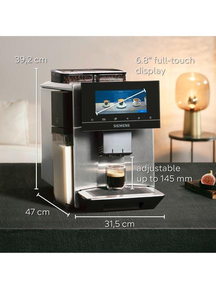 Siemens TQ907GZ3 EQ900 Bean to Cup Coffee Machine, Black - view 2, Black