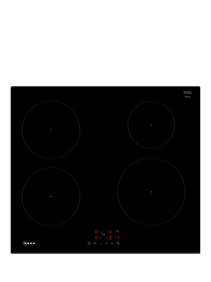 Neff N30 T36FBE1L0 60cm Induction Hob, Black, Black