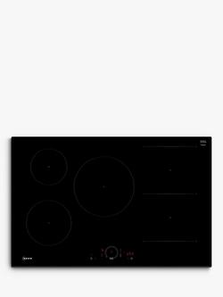Neff N70 T58FHW1L0 80cm CombiZone Induction Hob, Black, Black