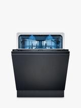Siemens iQ500 SN95YX02CG Fully Integrated Dishwasher with Zeolith Drying, Black Control Panel