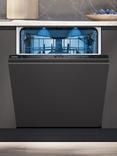 Siemens iQ500 SN95YX02CG Fully Integrated Dishwasher with Zeolith Drying, Black Control Panel