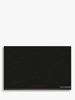 Bosch Series 6 PIV831HB1E 80cm Induction Hob, Black, Black
