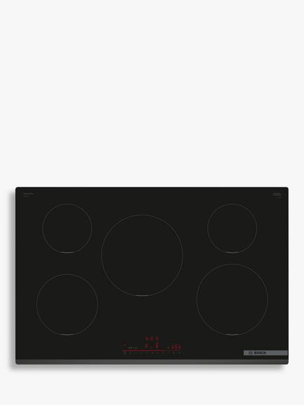 Bosch Series 6 PIV831HB1E 80cm Induction Hob, Black, Black