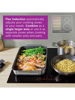 BOSCH Series 6 PIX631HC1E 60cm Flex Induction Hob, Black - view 2, Black