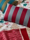 John Lewis X Collagerie Satin Stripe Cushion, Olive