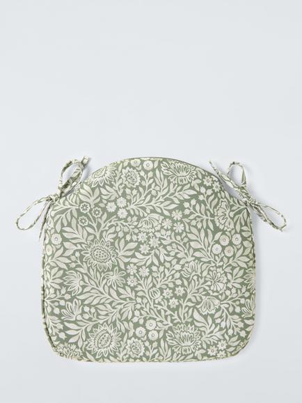 John Lewis Hidcote Seat Pad, Green