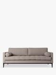 Swyft Model 02 Large 3 Seater Sofa Bed, Dark Leg, Linen Pumice