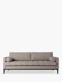 Swyft Model 02 Large 3 Seater Sofa Bed, Dark Leg, Linen Pumice