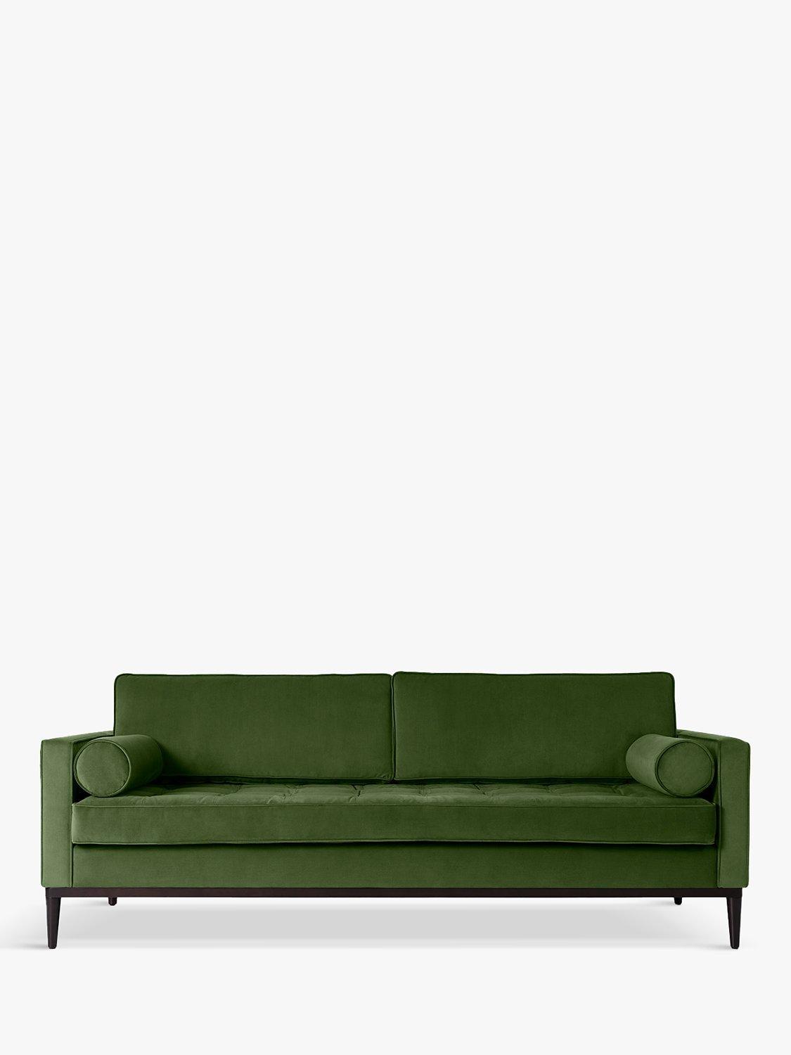Model 02 Range, Swyft Model 02 Large 3 Seater Sofa Bed, Dark Leg, Velvet Vine