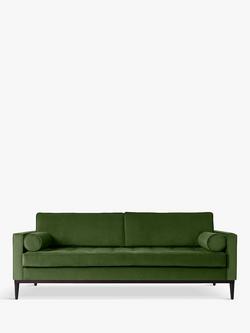 Swyft Model 02 Large 3 Seater Sofa Bed, Dark Leg, Velvet Vine