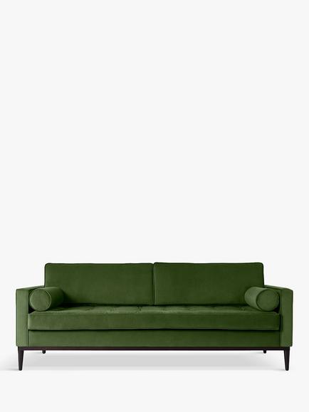 Swyft Model 02 Large 3 Seater Sofa Bed, Dark Leg, Velvet Vine
