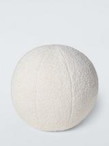 John Lewis Boucle Sphere Cushion Dia.24cm, Marshmallow